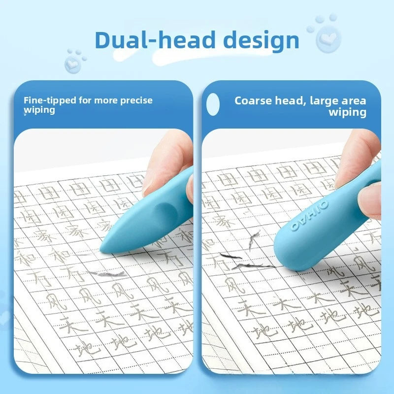 Ultra-large hole eraser for primary school students, child-friendly creative large-size eraser with no residue and no dust