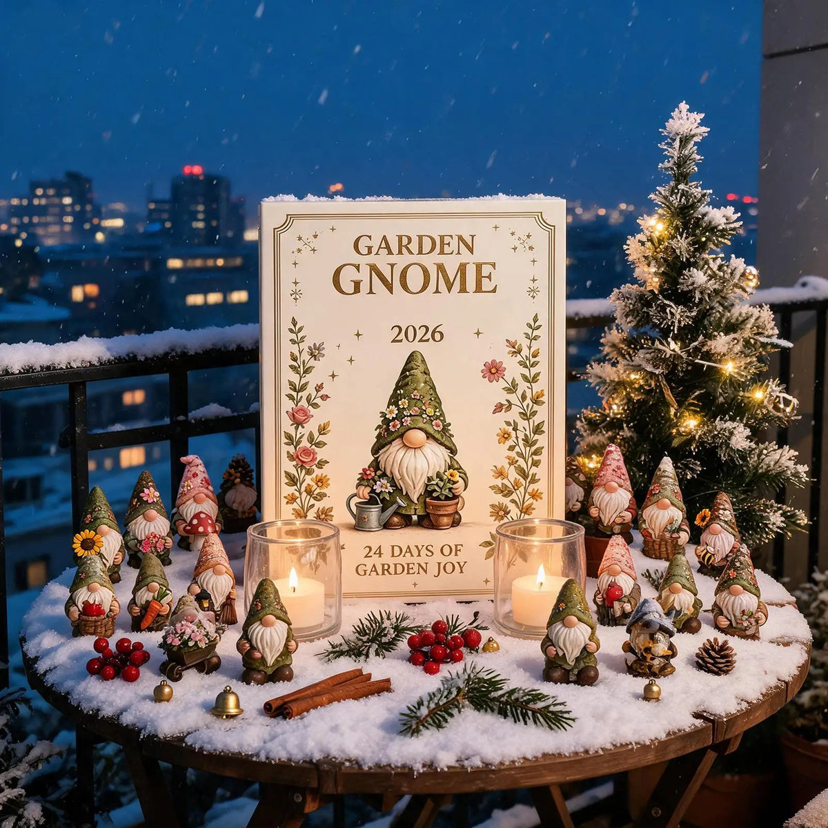 Gnome Advent Calendar – 24 Mini Figurines Christmas Countdown for Kids