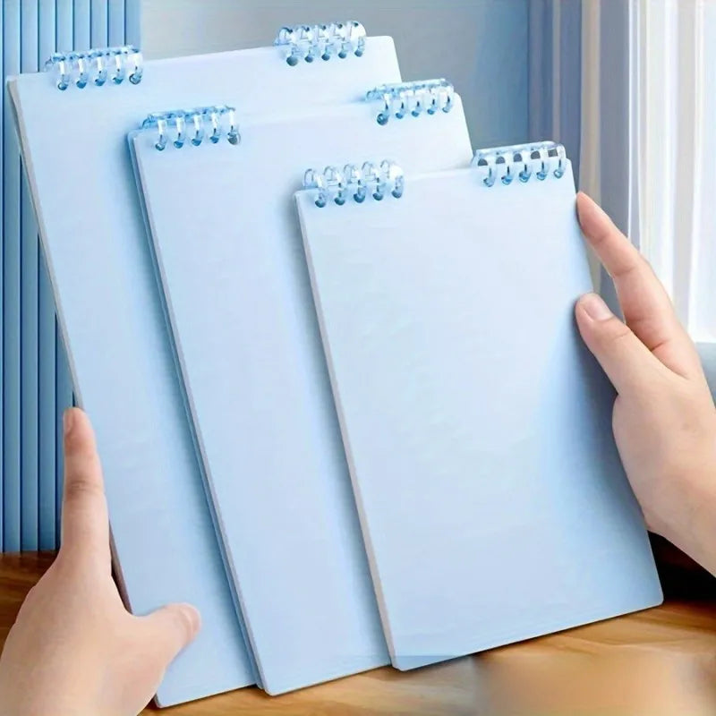 5 Pcs Loose Leaf Notebooks Set - Pink Blue Color Reusable Binder Notebooks with Detachable Pages