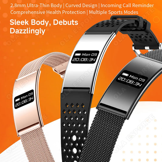 Sports Step Count Smart Bracelet New Men Women Health Monitoring Fitness Smart Watch Heart Rate Sleep Monitoring Smart Band HT30