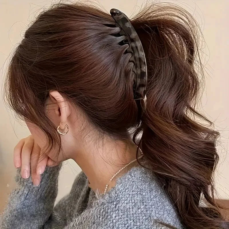 1/3Pcs High Volume Hair Clips Women's Large Banana Clip with Back Comb for Ponytails Vertical Twist Barrette Hair Accessory