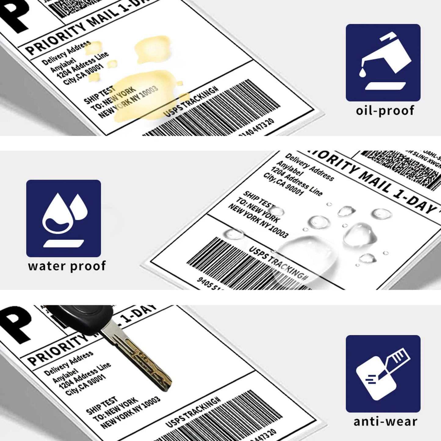 4"x6" inch Thermal Label Paper 100x150mm 100/500PCS For Thermal Shipping Labels DHL UPS Express Barcode For 9220/9210/246S/D200