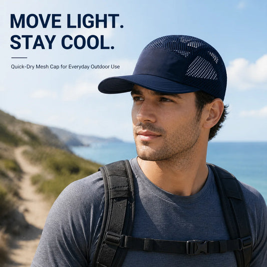 Summer Full Mesh Baseball Cap Quick Dry Breathable Sport Hat Deep 11cm Adjustable Cooling Running Hiking Sun Hats for Men Women