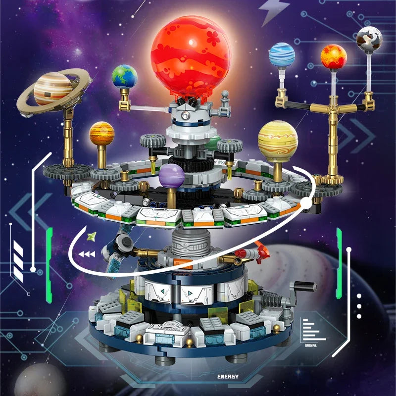 Space Radio Telescope Building Blocks Model Educational DIY Assembly STEM Toy Creative Science Puzzle Birthday Gift for Kids