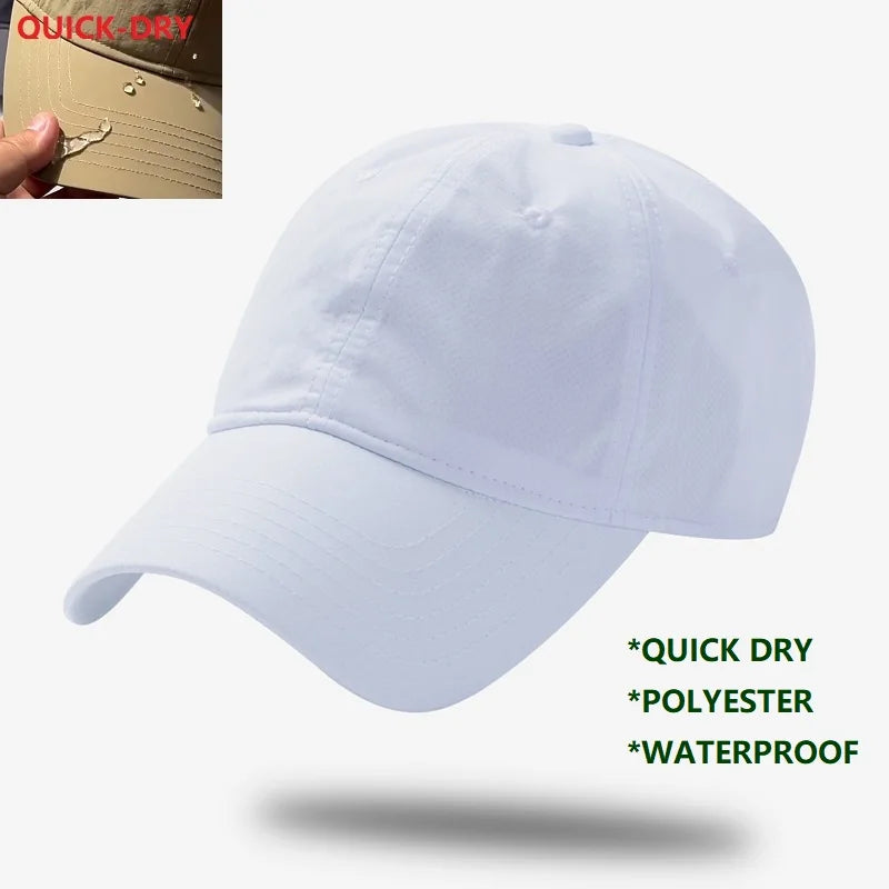 Big Head Baseball Caps for Men and Women, Quick Dry, Cooling Performance Hat, Over Size, Breathable, Adjustable Running Dad Hat