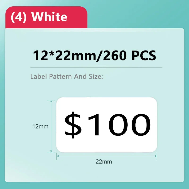 Niimbot D11/D101/D110 Mini Portable Printer White Tape Sticker Papers Waterproof  Anti-Oil No Glue Thermal Label Printer New