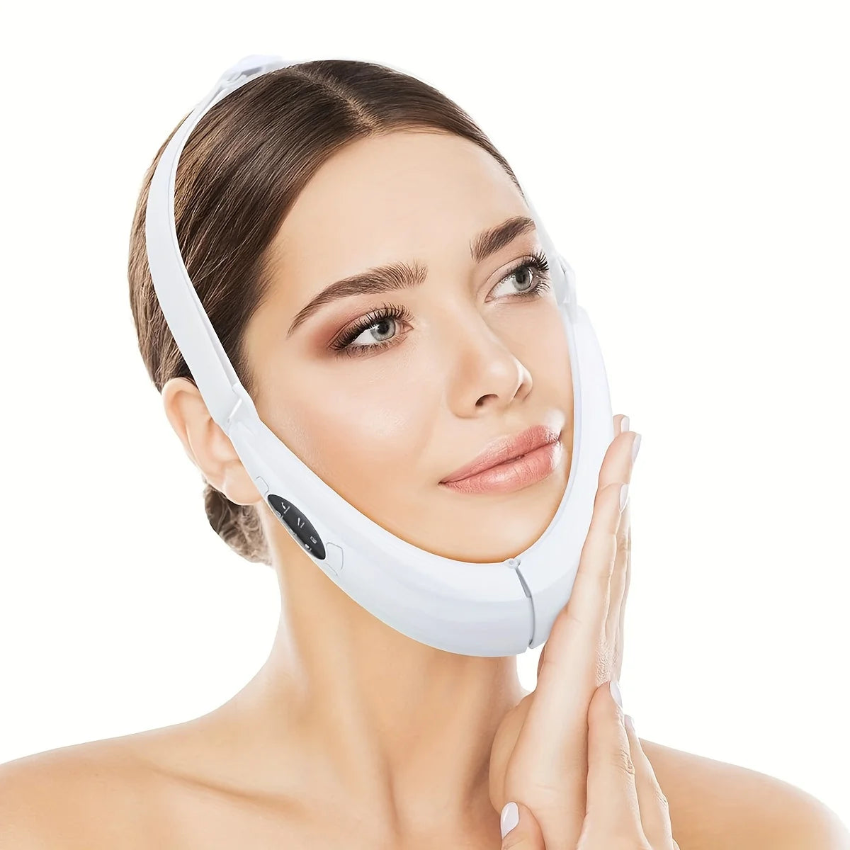 Cloud Prime Health Care V-Line Electric Face Massager Double Chin Eliminator Vibration Facial Vibration Massage Fat Reducer Lift Tools For Christmas And New Year Gifts
