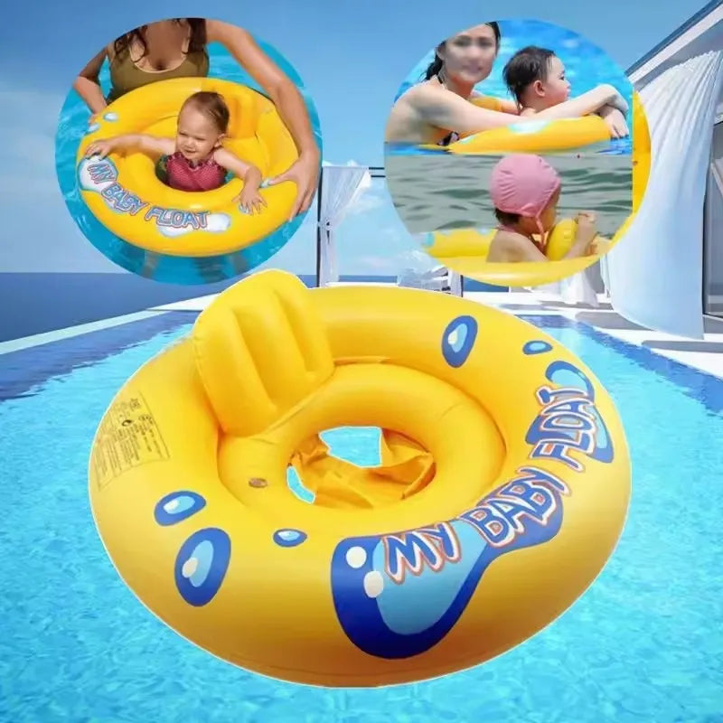 Thickened Baby Swimming Ring Cartoon Summer Water Toys Float Seat Outdoor Pool Party Water Play Equipment Inflatable Float Chair