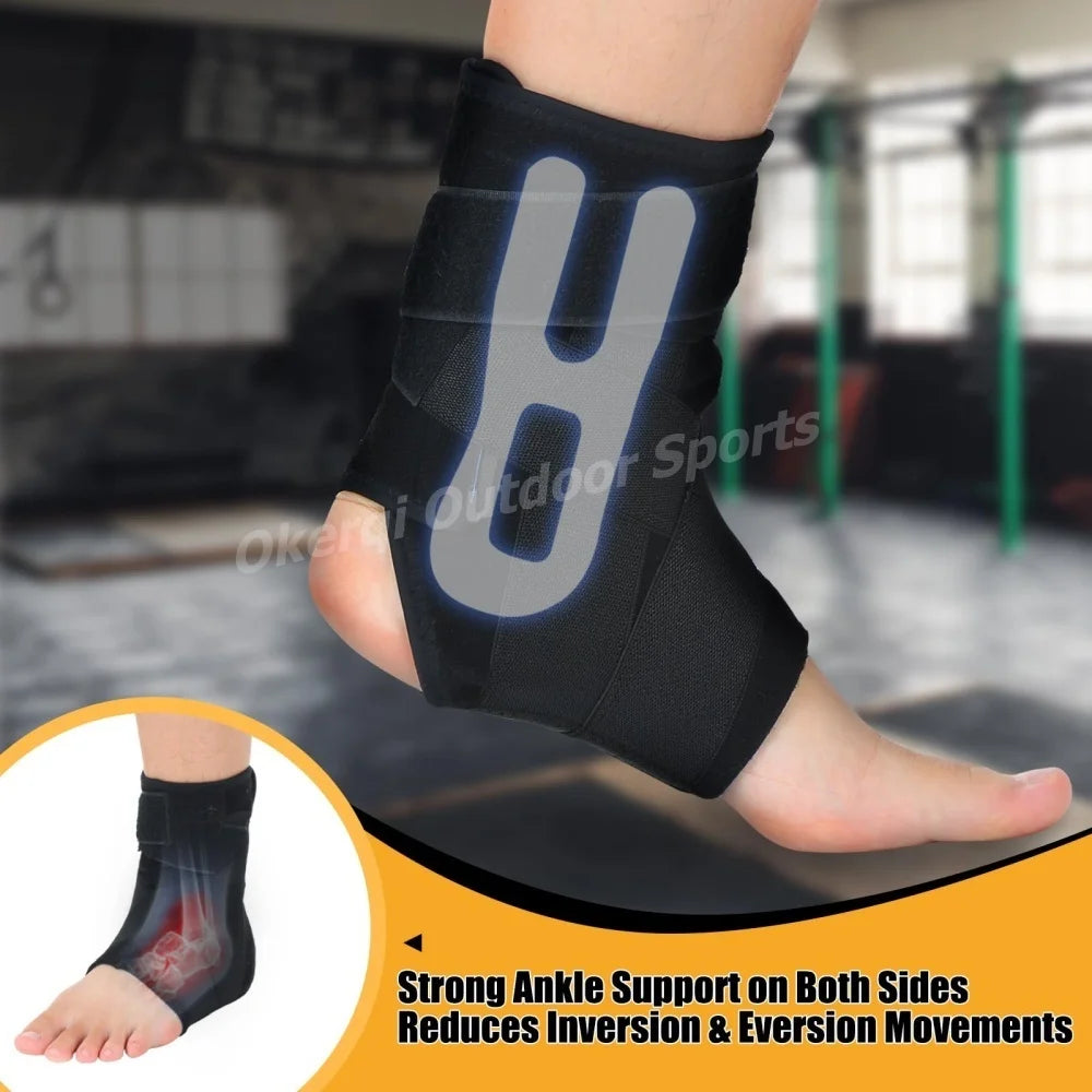 1PC Ankle Brace Adjustable Lace Up Ankle Support for Sprained Injury Recovery Ankle Stabilizer for Basketball Volleyball Tennis