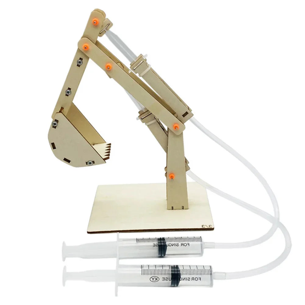 Kids DIY Science Toys Educational Scientific Experiment Kit Hydraulic Lift Table Model Physics School STEM Projects