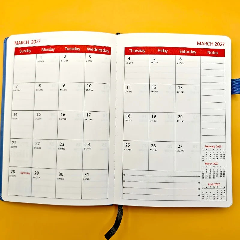 3-Year Monthly Planner Calendar 2026-2028-January To December,Softcover with Elastic Pen Holder, Diary Writing Minimalist Design