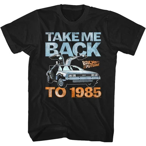 Back To The Future Vintage Car GRAPHIC T Shirt for Men Camiseta Summer Short Sleeve T Shirts Back To Future Tee Tops Streetwear