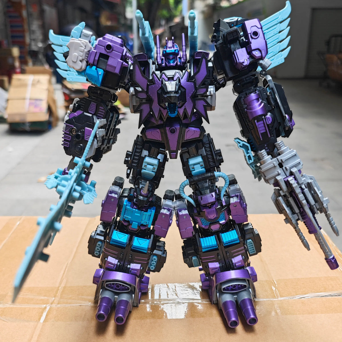 TENGYANG DARK Predacons Combiners Wars KO Transformation 5 IN 1 Predaking G1 36cm Action Figure NO BOX