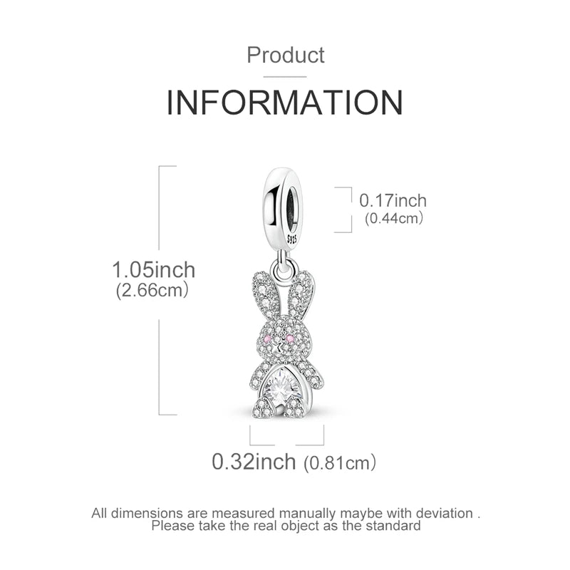 2026 S925 Silver Plated Paved Golden Ring Charm Luxury Stone Shell Nature Strength Cowboy Textured Safety Chain Fine Jewelry