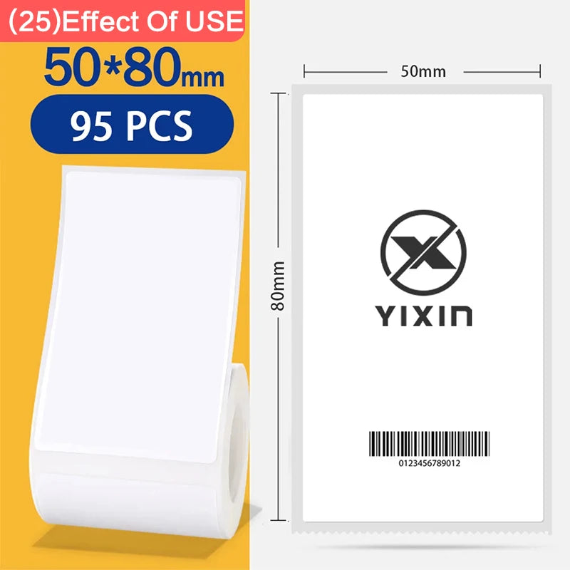 Niimbot 1Roll B1 White Sticker Waterproof Paper Adhesive Label White Anti-Oil For B1 B21 Mini Portable Thermal Printer Tape