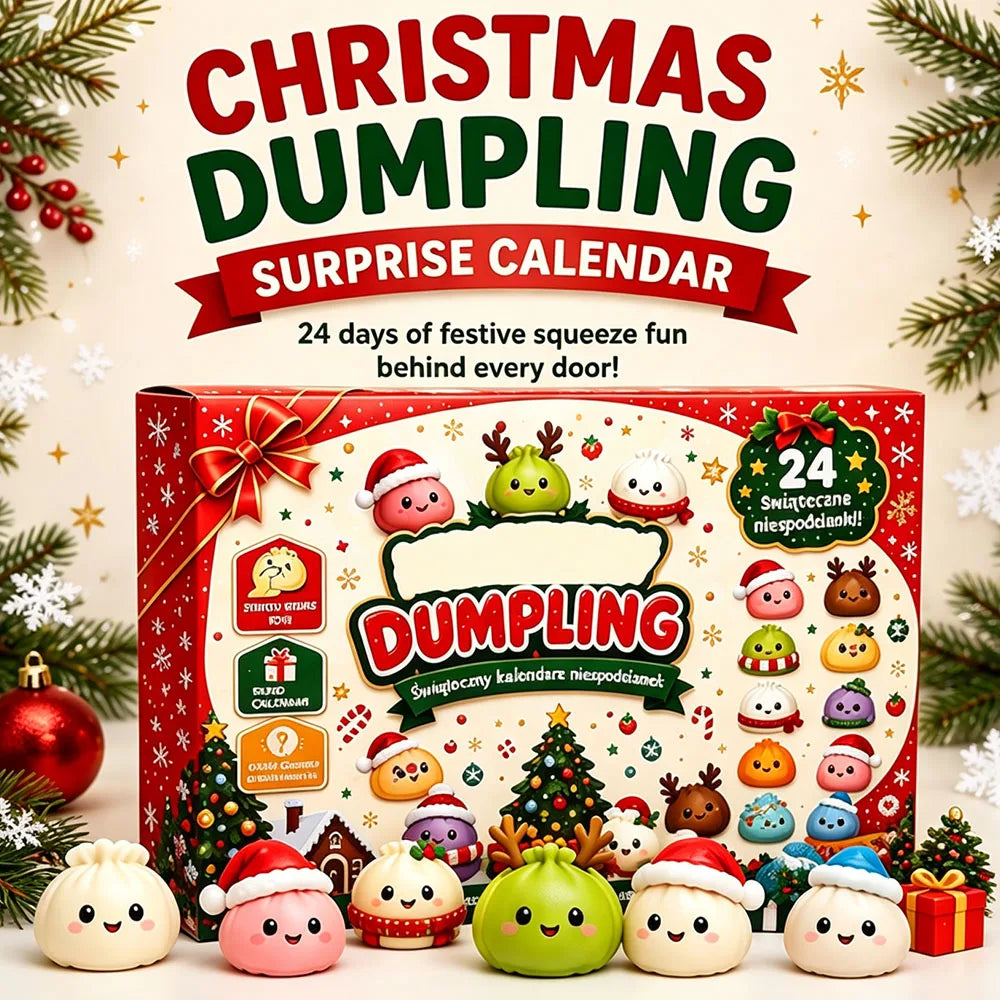 Christmas Squishy Advent Calendar – 24-Day Dumpling Countdown Surprise Box