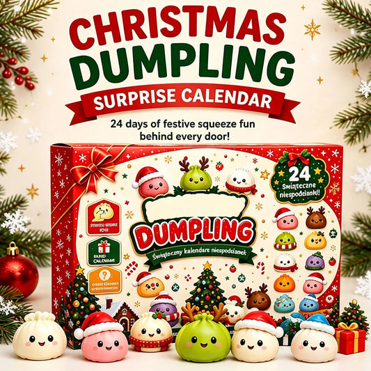 Christmas Squishy Advent Calendar – 24-Day Dumpling Countdown Surprise Box