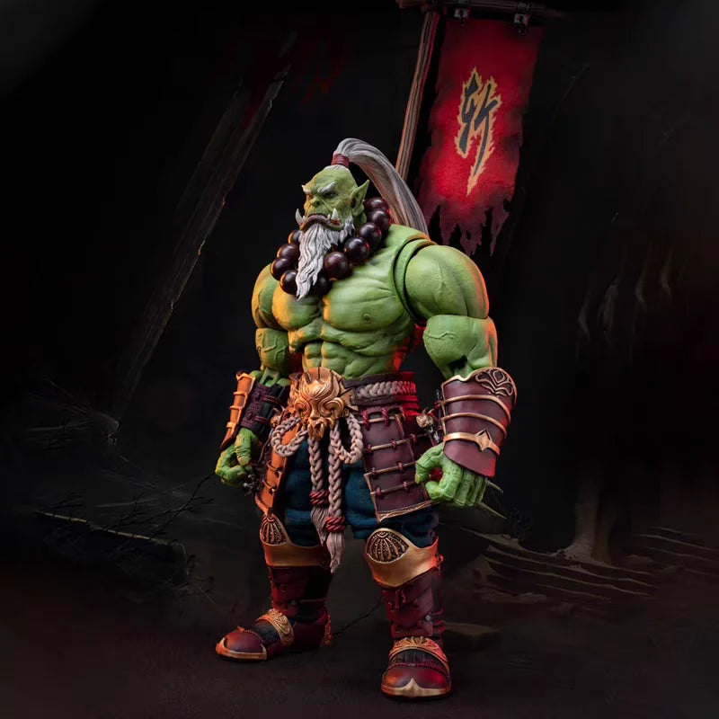 Master Swordmaster 1/10 Collectible Action Figure - Orc Warrior Guard from World of Warcraft Anime Statues and Model Decorations