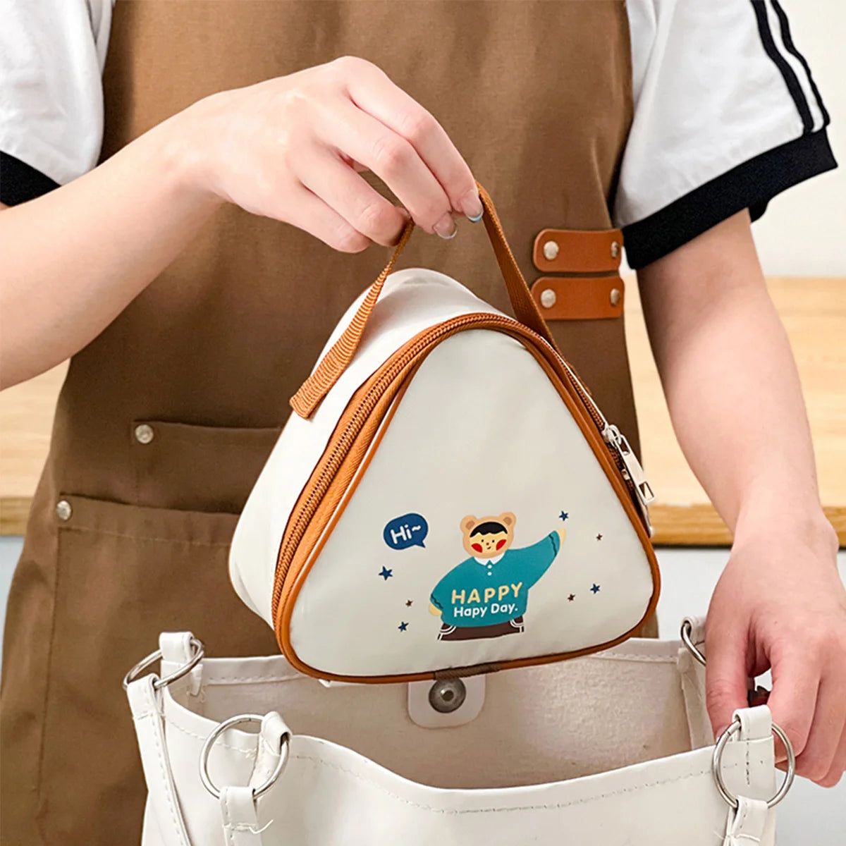 Mini Cartoon Insulated Lunch Box Bag Portable Reusable Picnic Cooler Bag Oil Proof&Waterproof Thermal Lunch Bag For Kids Student