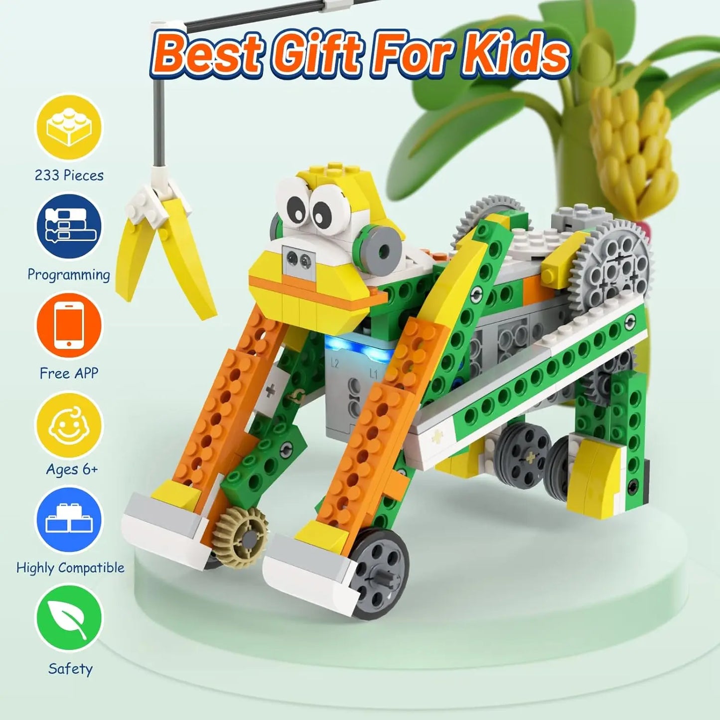Modern STEM Robot 6+Ages Creative DIY Mechanical Ornament Desk Tech Style Home Decor Art Educational Science Gift Room Aestheti