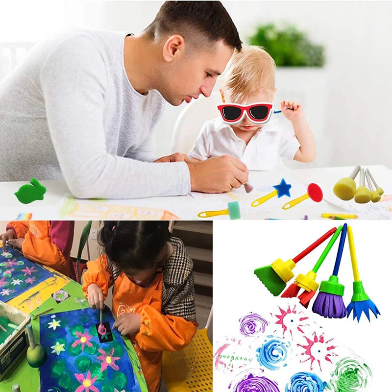 Painting Sponge Brush Art Craft Halloween Drawing Graffiti Tools Office Culture Educational Supplies Roller Seal Stamps TMZ