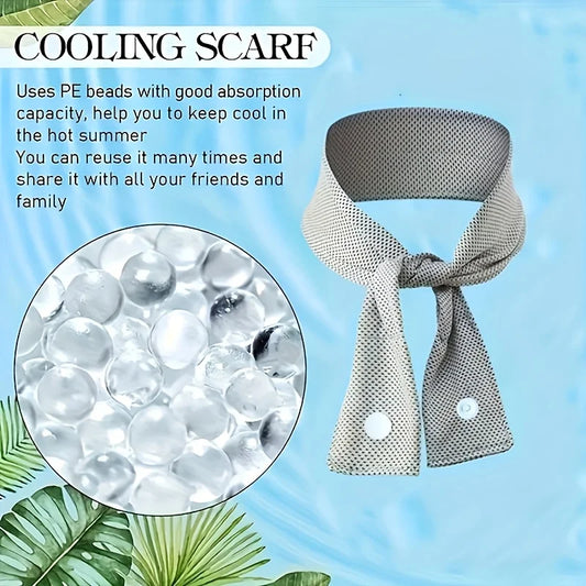 Versatile Cooling Ice Towel Neck Gaiter, Sweat-Wicking Headscarf & Postpartum Ice Band, Ideal for Outdoor Summer Activities