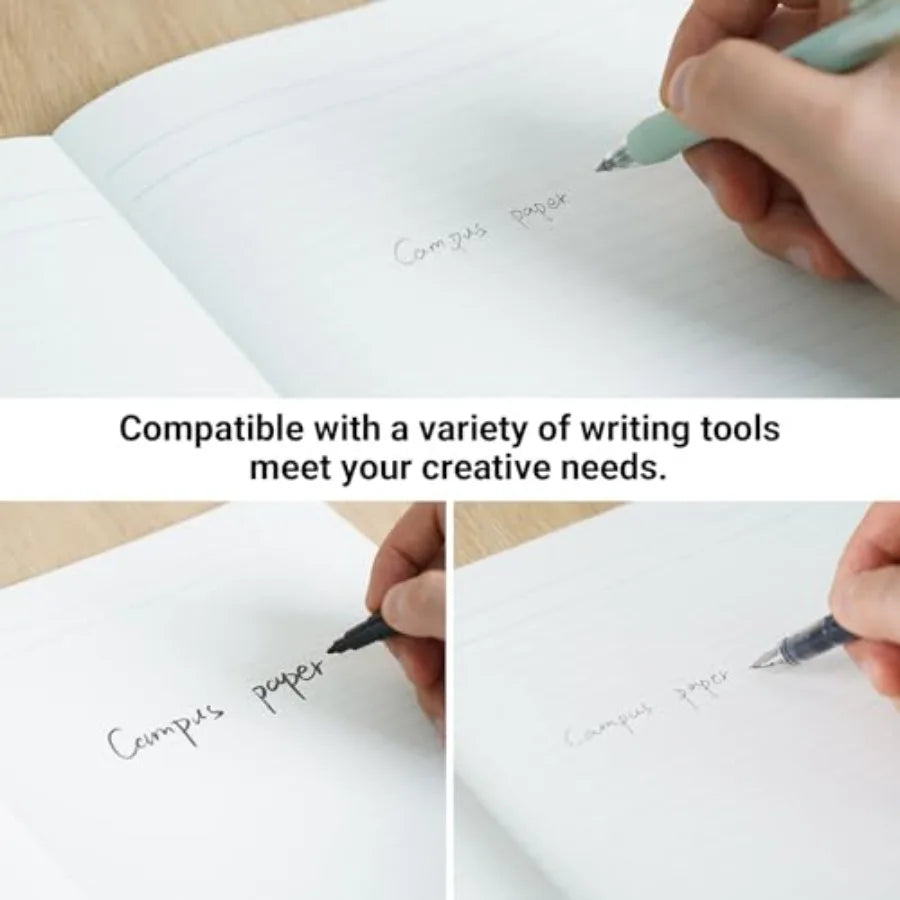 Composition Notebooks, 5 Pack Campus Semi-B5 Comp Book with B 6mm Ruled, 30 Sheets, Classic School Lined Notebook, Journal Note