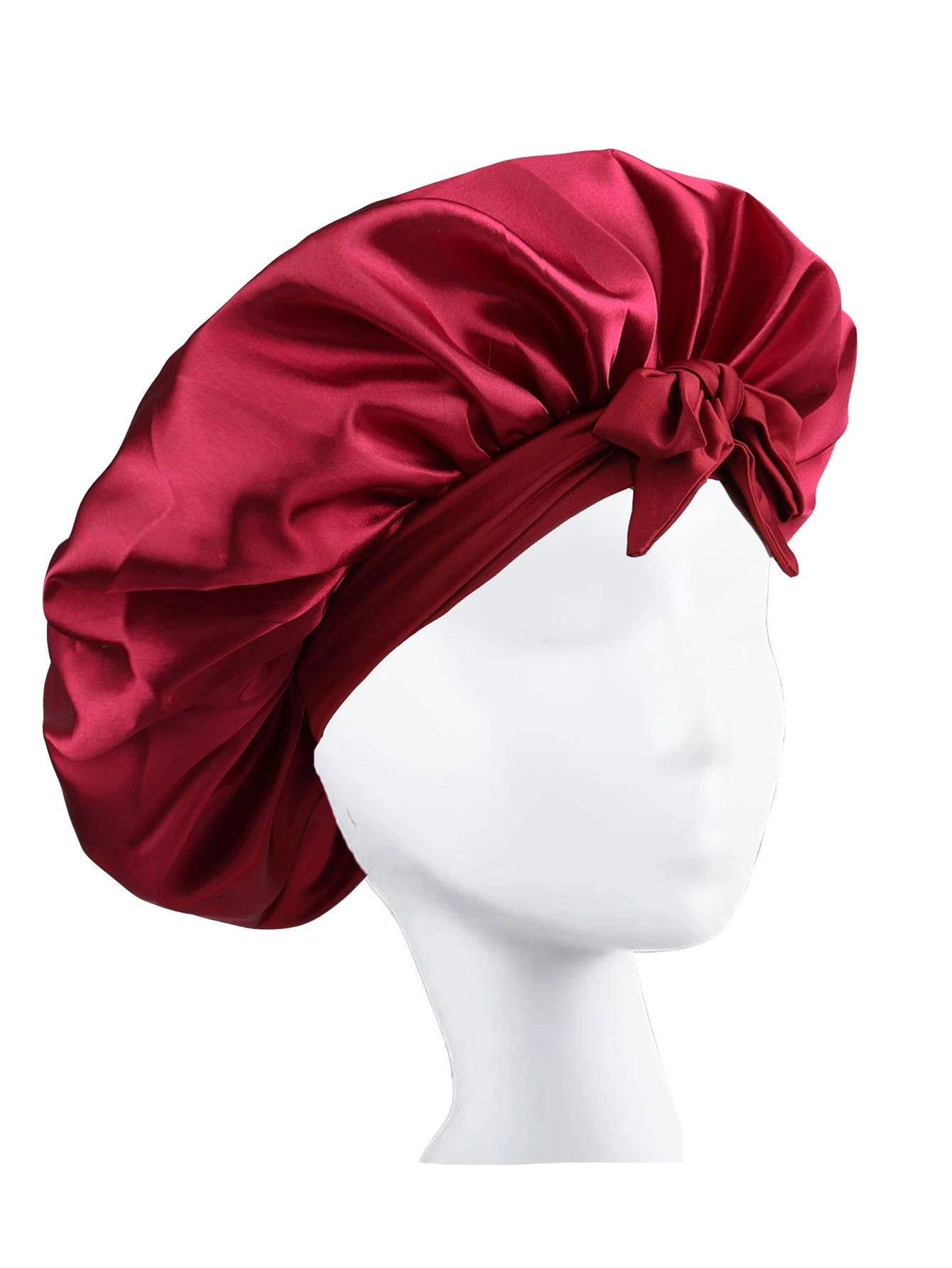 Silk Bonnet for Sleeping Women Satin Bonnet Hair Bonnet night sleep cap scarf wrap for curly hair With Tie Band for Curly Ha