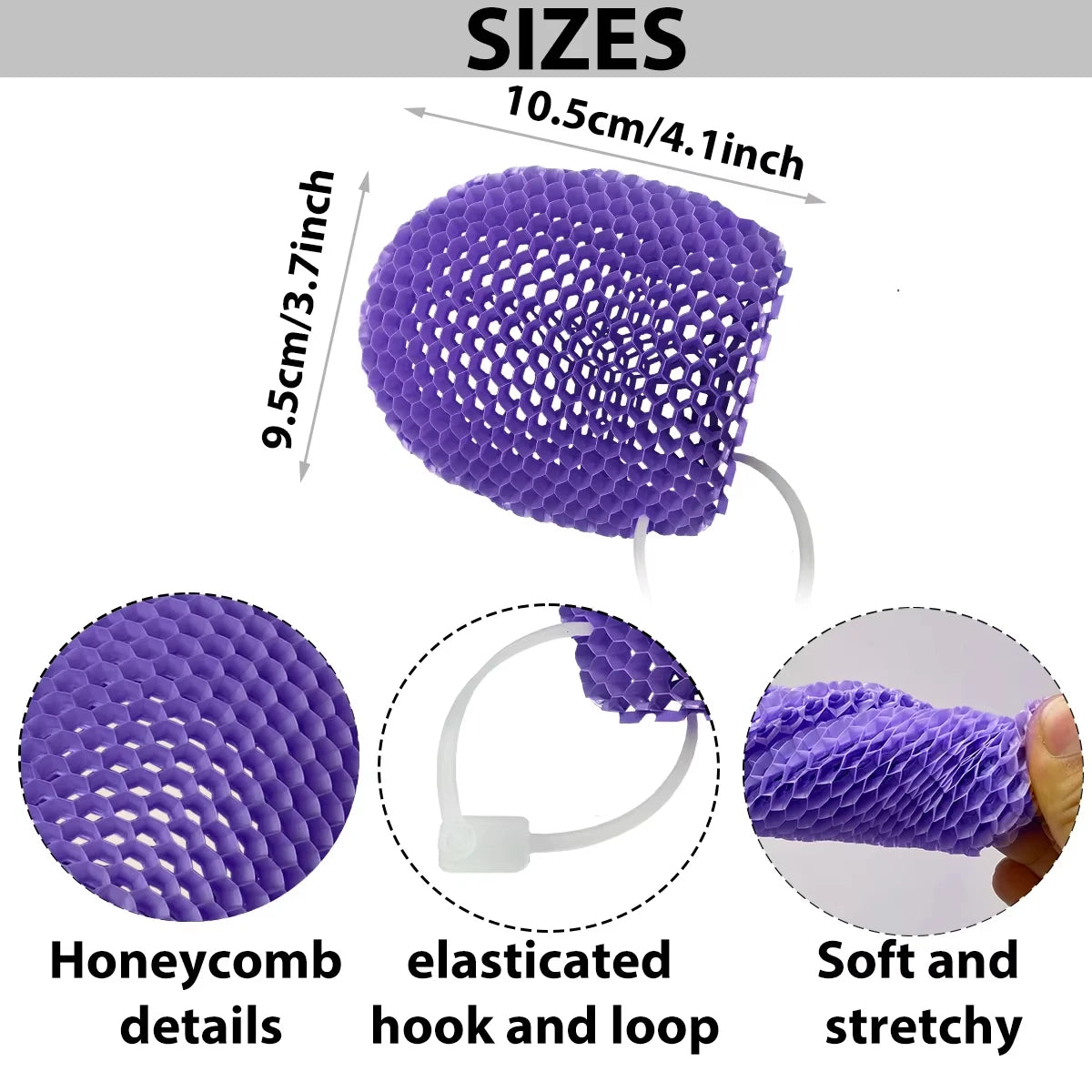 Honeycomb Exfoliating Shower Finger Caps Body Scrub Cleansing Bath Mitt Breathable Odorless Skin Care Tool Multi-Color