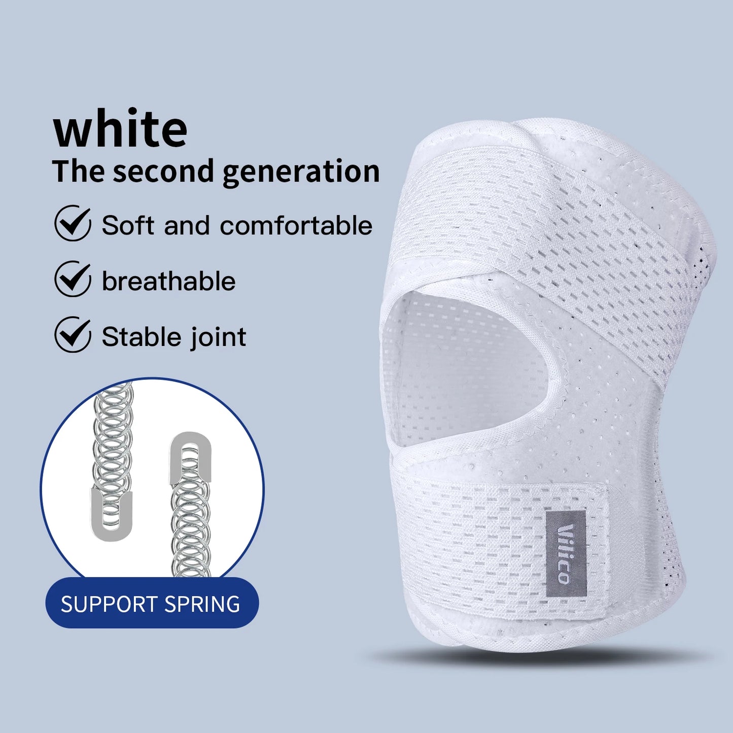 1Pcs Adjustable Knee Support Brace with Patella Gel Pad Men Women Meniscus Tear Knee Pain Injury Recovery,Workout,Sports