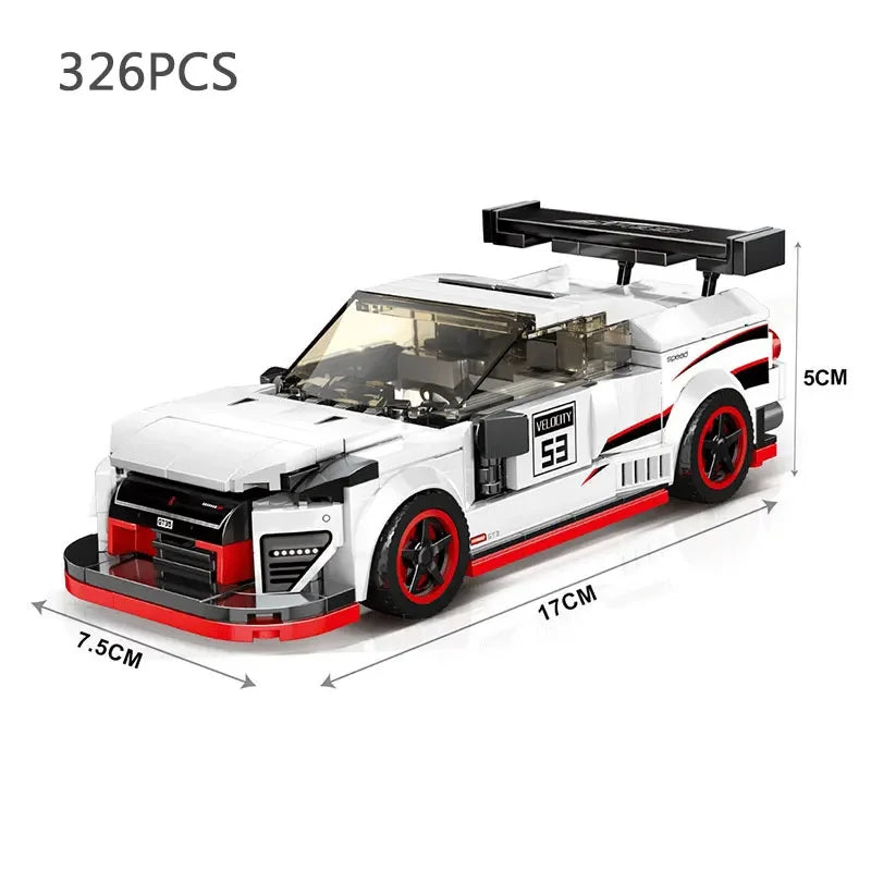 Speed Series Racing Sports Vehiclea Technique Car Supercar Building Blocks Set Bricks Classic MOC Model Toys For Kids