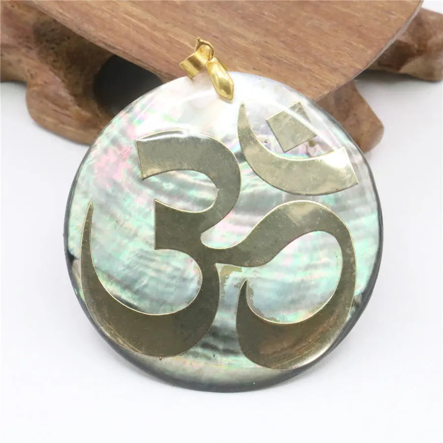 51mm Natural Accessories Multicolor Abalone Paua Sea Pearl Shells Pendant Flower DIY Christmas Women Girls Gifts Jewelry Making