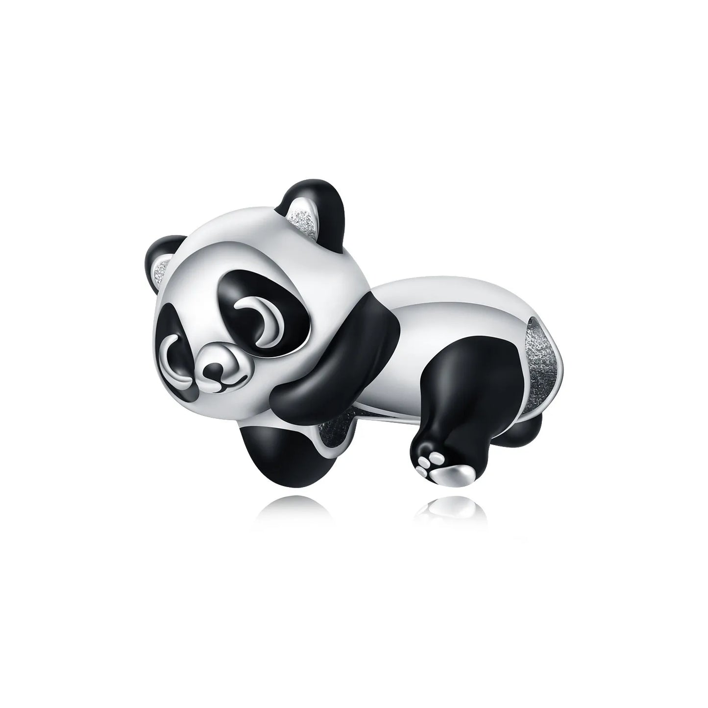 MISEFF Original S925 Sterling Silver Charm Adorable Animal Cute Panda Bead Pendant Charm Fit Bracelet DIY Jewelry Making Gifts