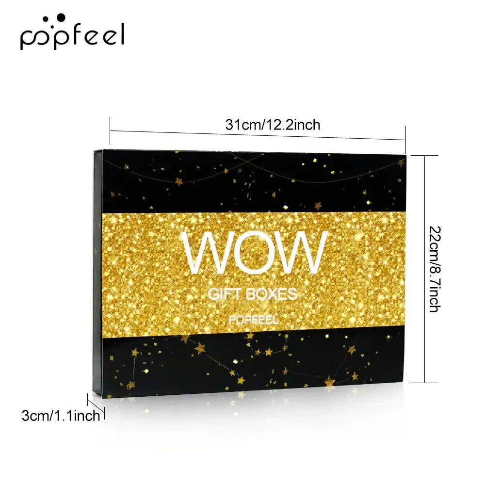 Advent Calendar 24Days Beauty Makeup Kit 24pcs/Set Christmas Countdown Calendar Mystery Holiday Gift Box For Women Cosmetics