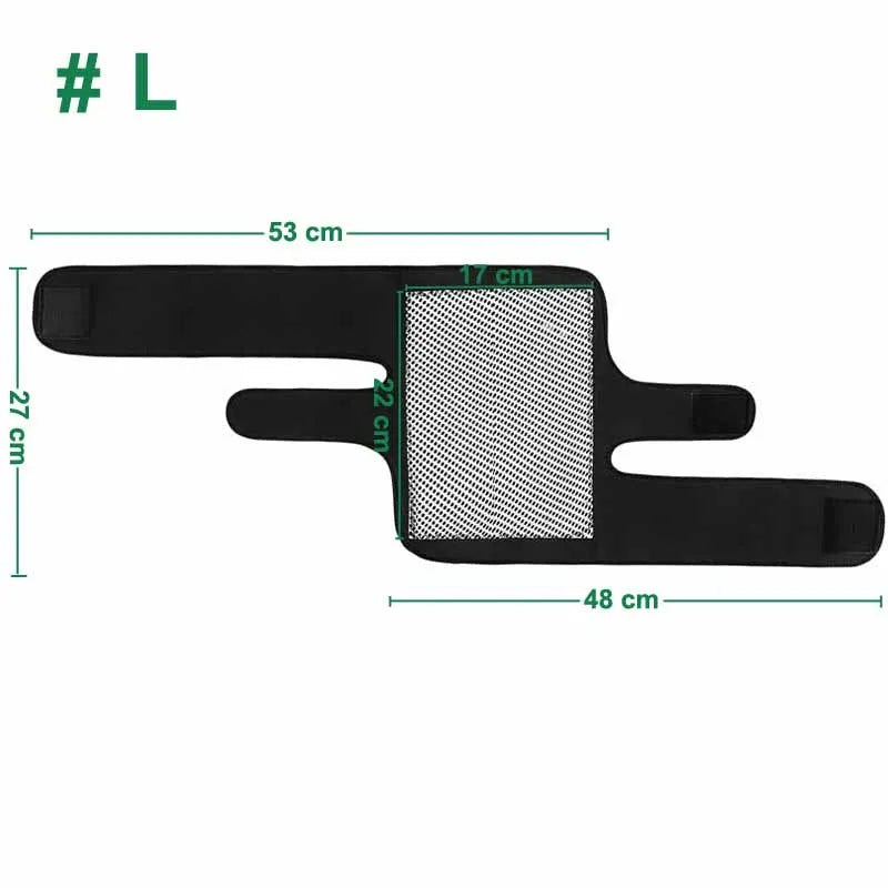 1 Pair BYEPAIN Tourmaline Self -heating Kneepad Magnetic Therapy Knee Support Tourmaline Knee Brace Belt Knee Massager