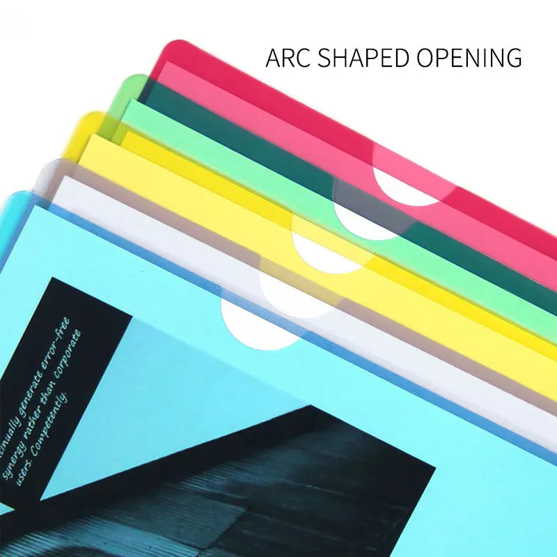 10 to 30 PCS A4 File Folder Desk Organizer Stationery Clear Folder for Documents Office school supplies