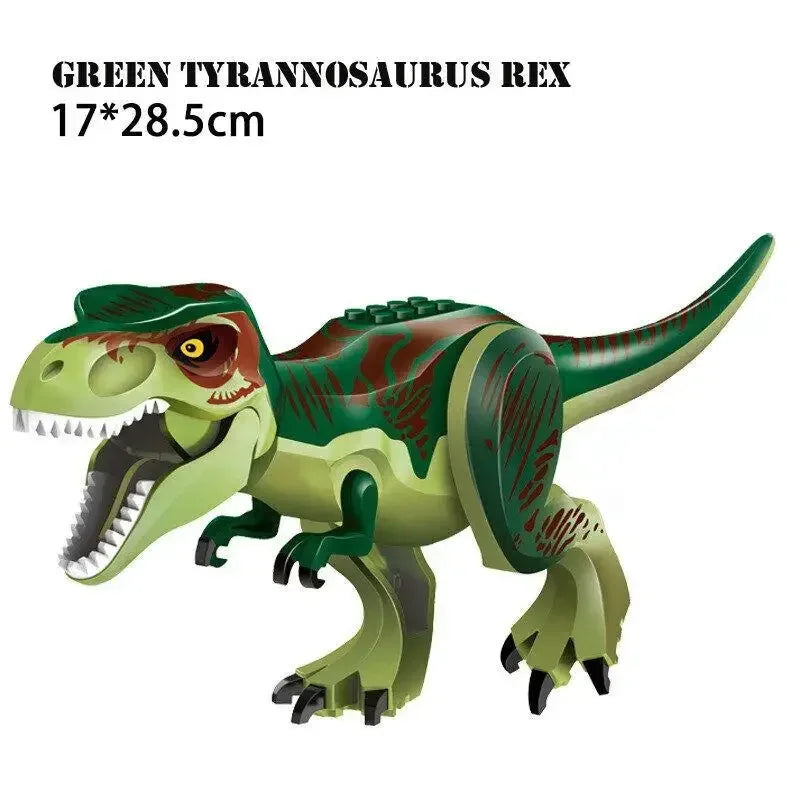 Jurassic World Brutal Raptor Building Blocks Dinosaur Model Tyrannosaurus Indominus T-Rex Assemble Educational Toy For Kids Gift