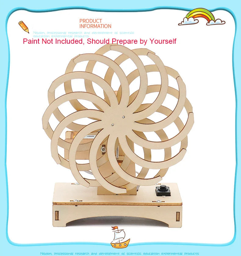 Magic Window Wooden STEM Kits for Kids Education DIY Science Toy Experiment Puzzle Boards Children Development School Supplies
