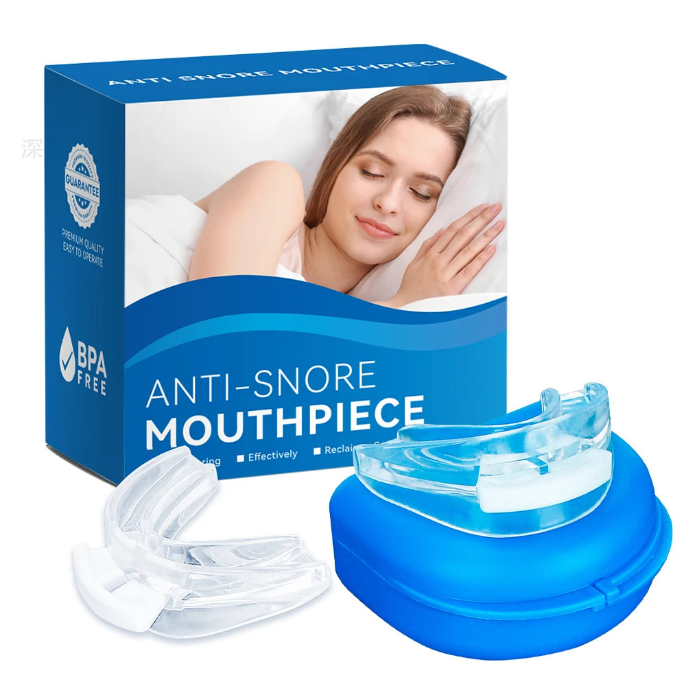 Anti Snoring Tooth Brace Adjustable Anti Snoring Mouth Guard Easy Breathe Improve Sleeping Aid Apnea Mouthpiece To Stop Snoring