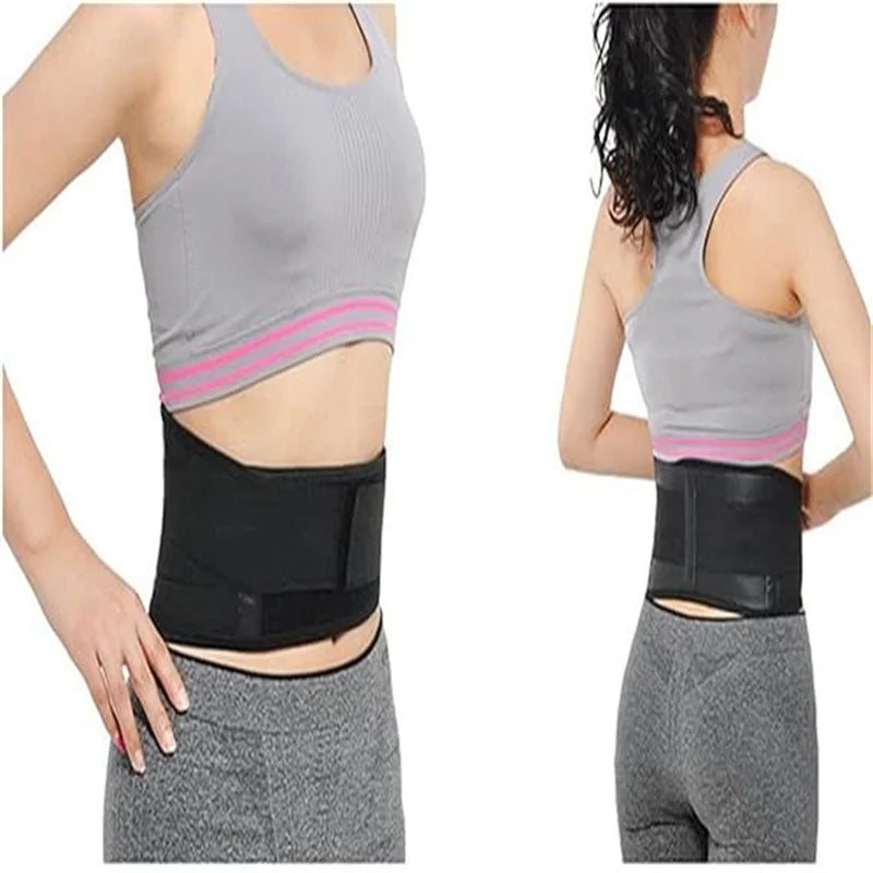 Adjustable Self-Heating Waist Support Belt Lumbar Brace with Massage Band Back Pain Relief Health Care Protector Band