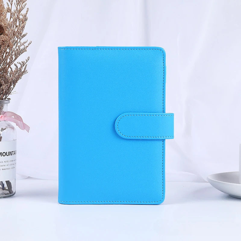 A6/A5 Macaroon 18 Colors  PU Leather DIY Binder Photocards Collect Book Diary Agenda Planner Cover Album Stationery