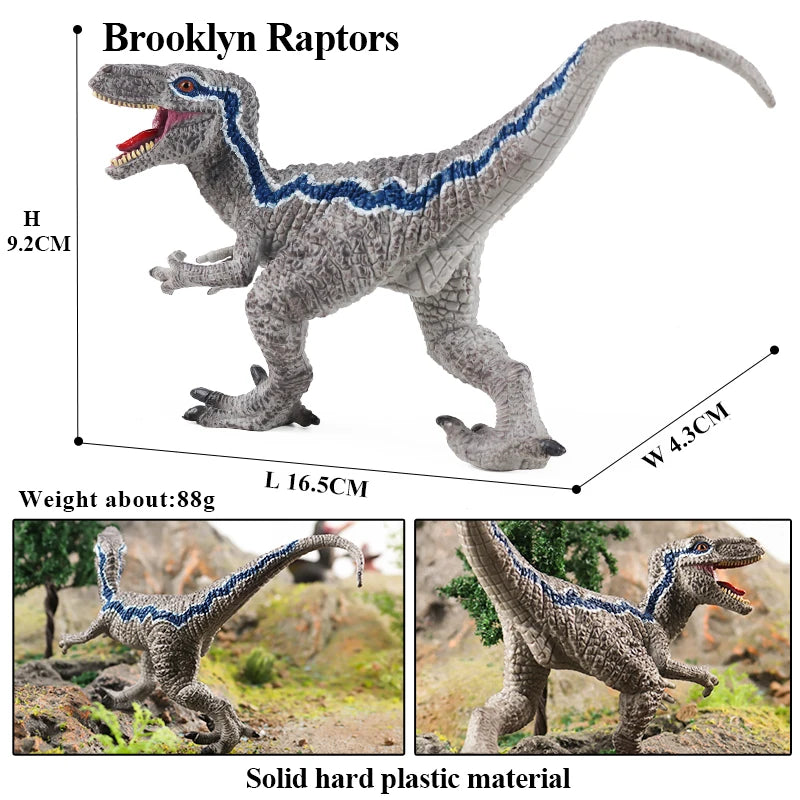 Oenux Jurassic Dinosaur Figurines T-Rex Velociraptor Spinosaurus Dilophosaurus Animal Model Action Figures Collection Kid Toy