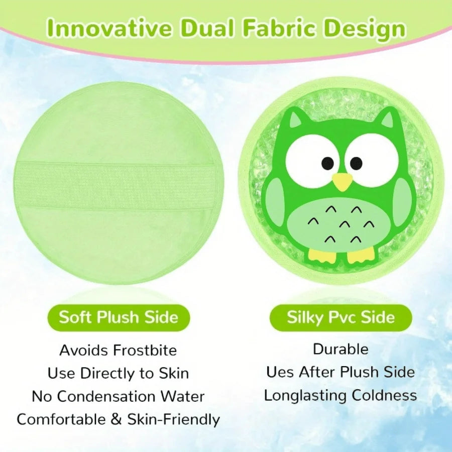 Kids Ice Packs for Boo Boos,Small Gel Ice Packs for Injuries Reusable for Kids Baby Toddlers with Animal Theme, Mini Hot Cold