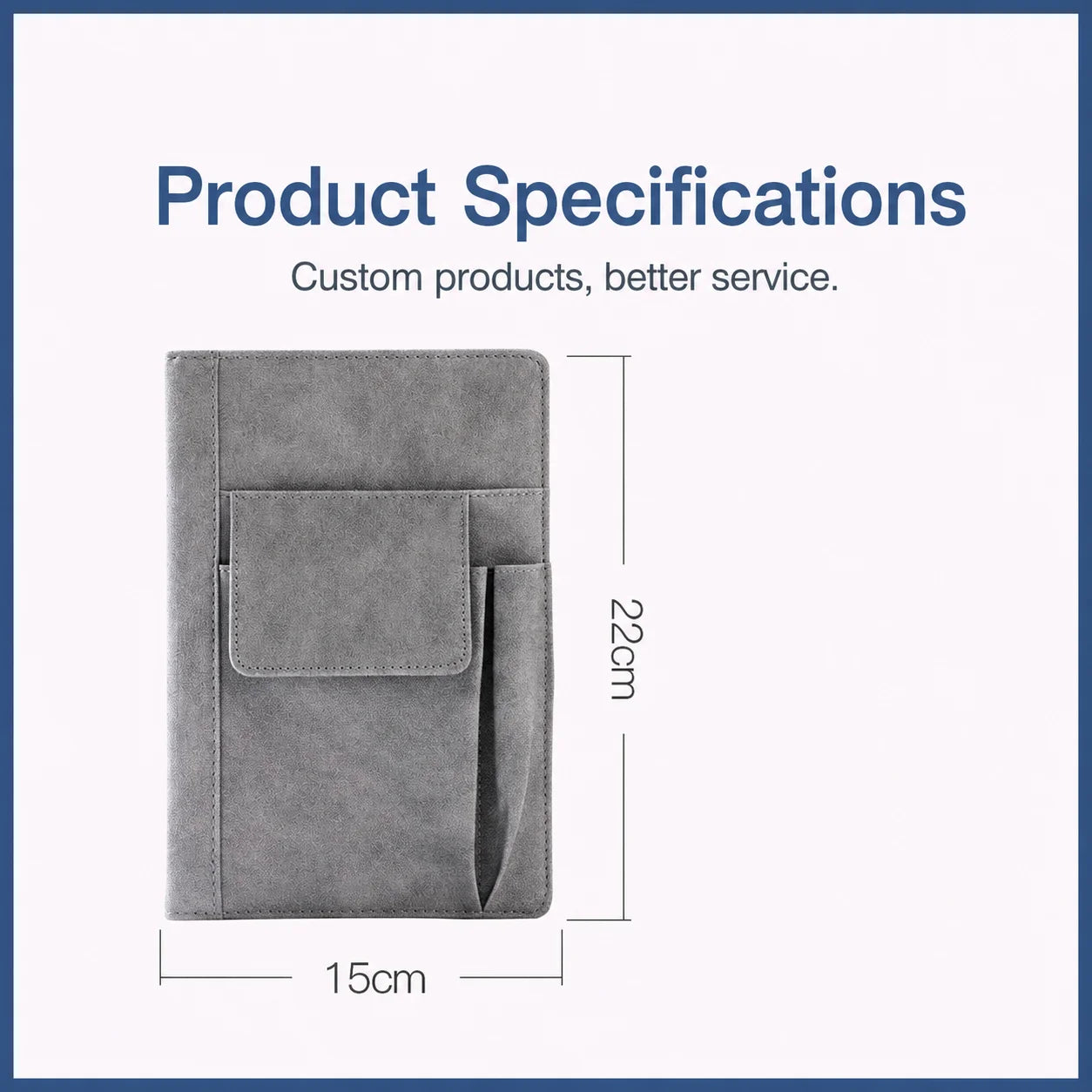 Storage Pocket Notebook Delicate Pu Cover Notebook Pen Loop Journal Rounded Corner A5 Notebook For Personal Use Gift Office Use