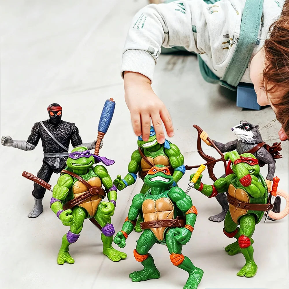 PlayMates Classic Action Figure 1988 Figures Leonardo Raphael Michelangelo Donatello Splinter Action Figure Model Toys