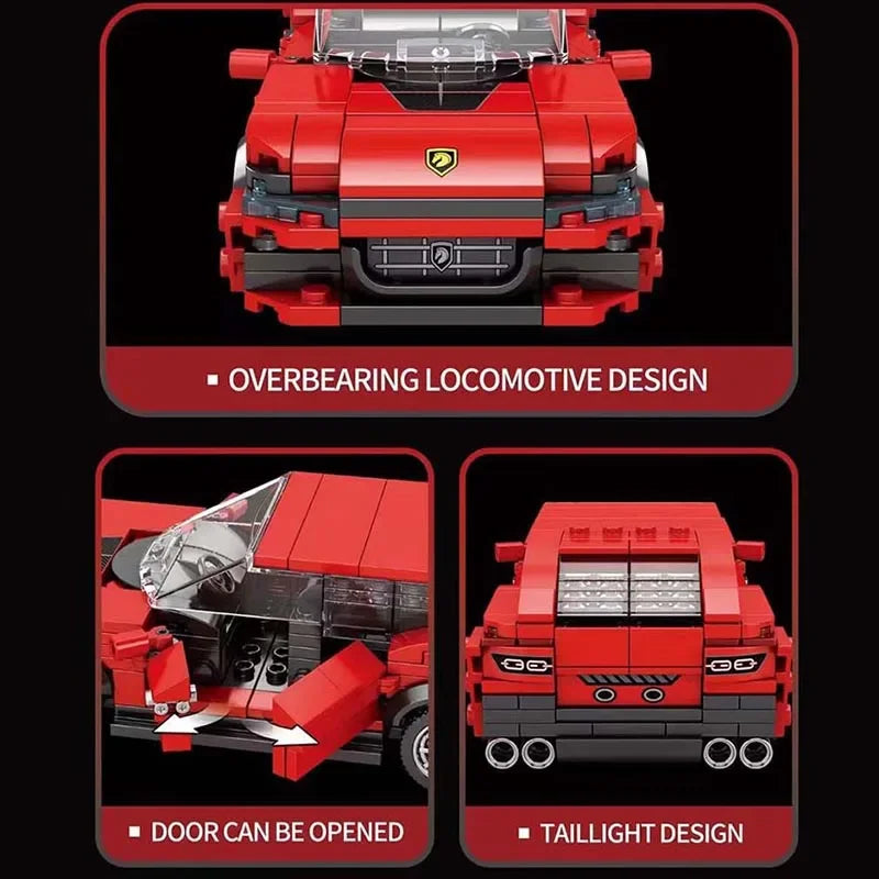 Speed Series Racing Sports Vehiclea Technique Car Supercar Building Blocks Set Bricks Classic MOC Model Toys For Kids