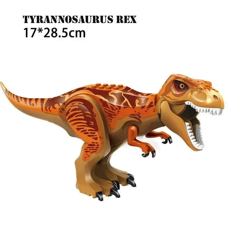 Jurassic World Brutal Raptor Building Blocks Dinosaur Model Tyrannosaurus Indominus T-Rex Assemble Educational Toy For Kids Gift
