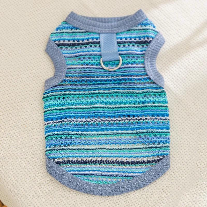 Summer Pet Vest for Small Medium Dog Cooling Clothes Chihuahua French Bulldog Breathable Clothes Puppy Casual Shirt Dog Costume