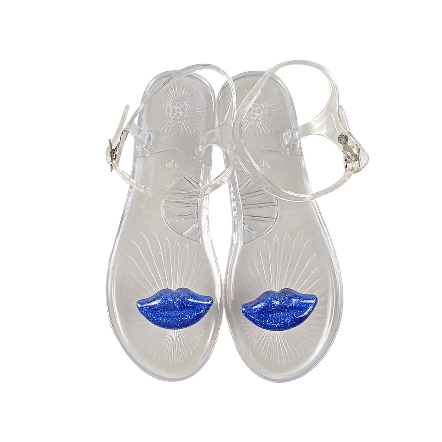 Plus Size 36-42 Ins Hot Sales Women Girls Jelly Sandals Colorfull Transparent PVC Beach Shoes Summer Fruit Flip-flop Shoes