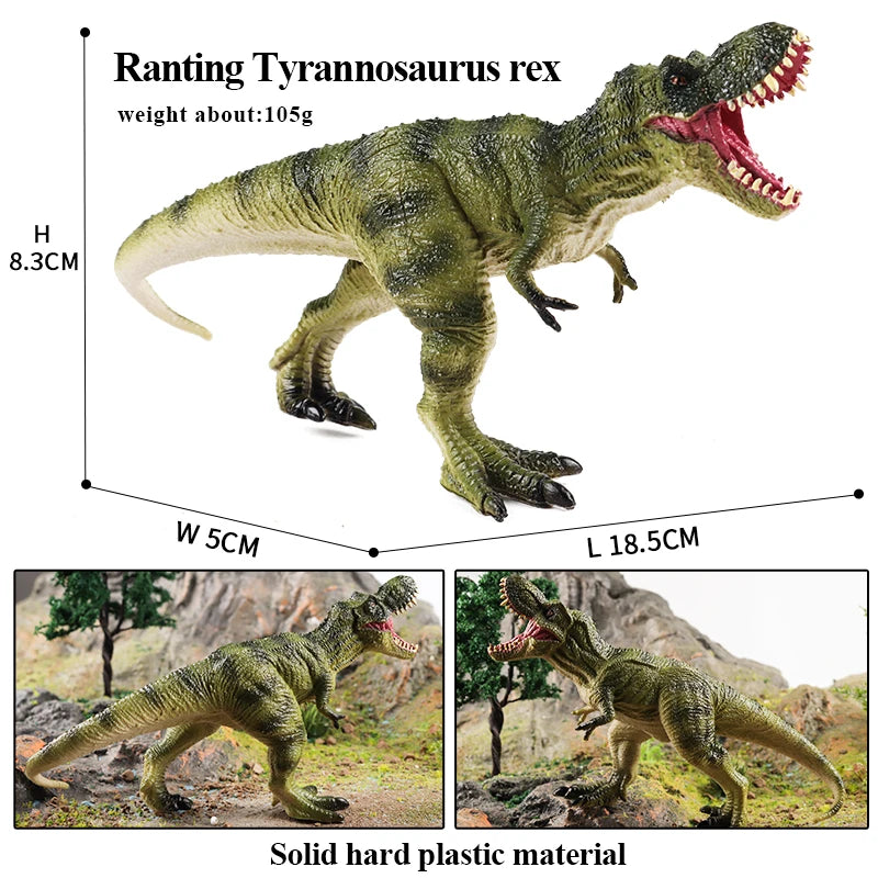 Oenux Jurassic Dinosaur Figurines T-Rex Velociraptor Spinosaurus Dilophosaurus Animal Model Action Figures Collection Kid Toy